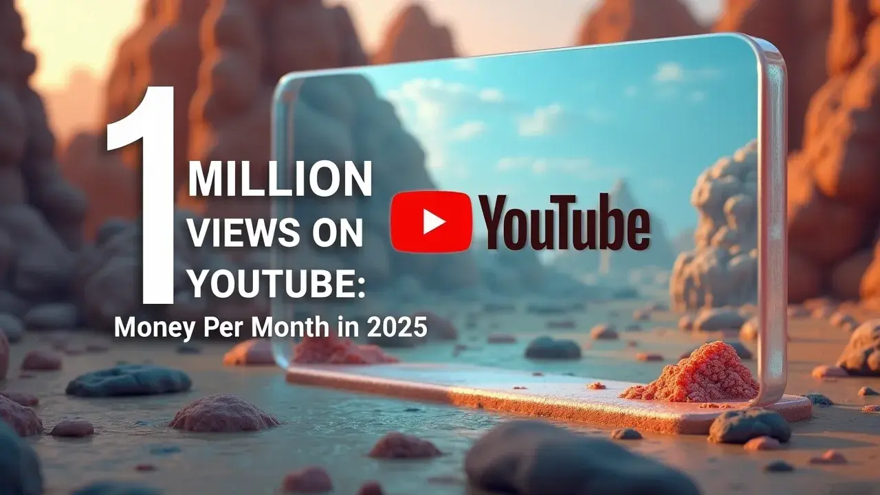 1 Million Views On Youtube Money Per Month In 2025
