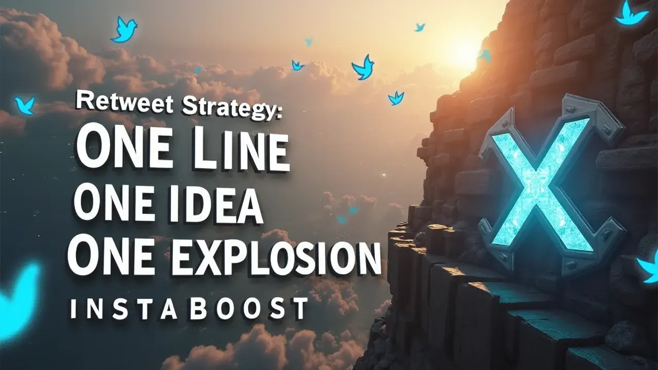 X Retweet Strategy: One Line, One Idea, One Explosion
